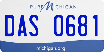 MI license plate DAS0681