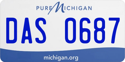 MI license plate DAS0687