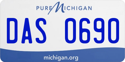 MI license plate DAS0690