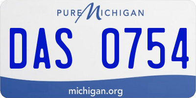 MI license plate DAS0754