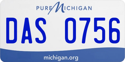 MI license plate DAS0756