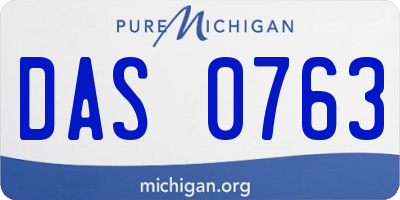 MI license plate DAS0763