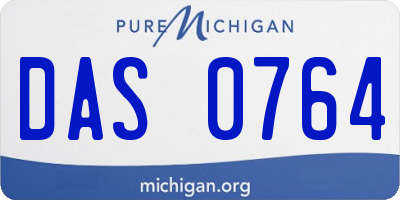 MI license plate DAS0764