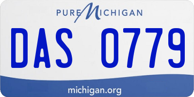 MI license plate DAS0779
