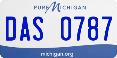 MI license plate DAS0787