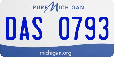 MI license plate DAS0793