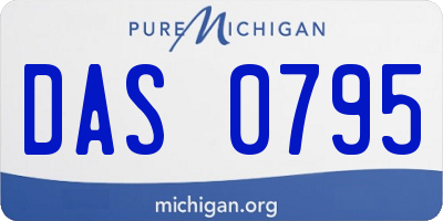MI license plate DAS0795