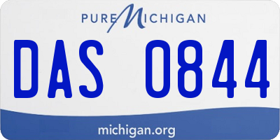 MI license plate DAS0844