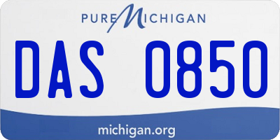 MI license plate DAS0850