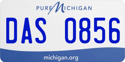 MI license plate DAS0856