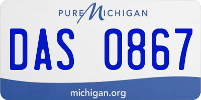 MI license plate DAS0867