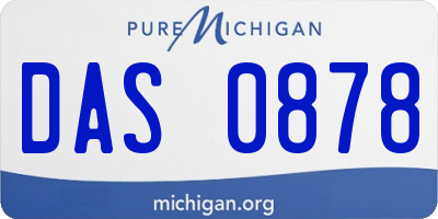 MI license plate DAS0878