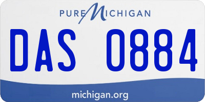 MI license plate DAS0884