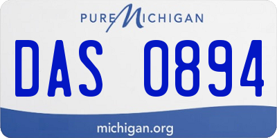 MI license plate DAS0894