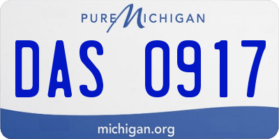 MI license plate DAS0917