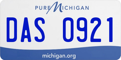 MI license plate DAS0921