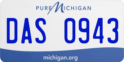 MI license plate DAS0943