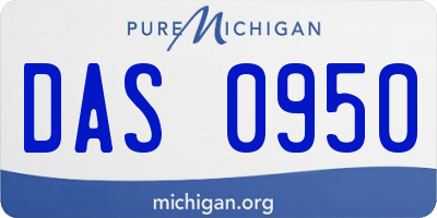 MI license plate DAS0950