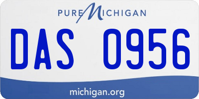 MI license plate DAS0956