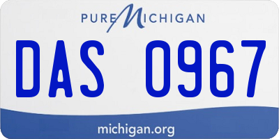 MI license plate DAS0967
