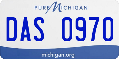 MI license plate DAS0970