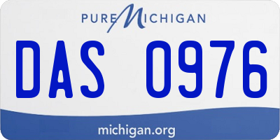 MI license plate DAS0976