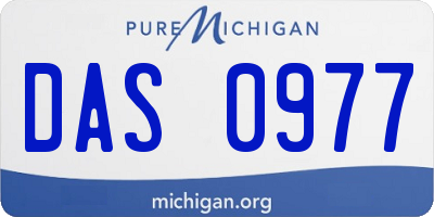 MI license plate DAS0977