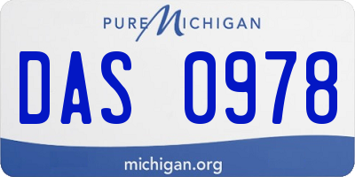MI license plate DAS0978