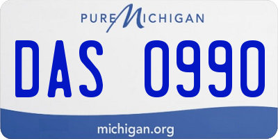 MI license plate DAS0990