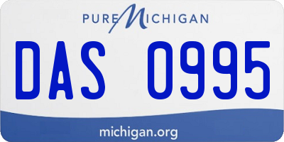 MI license plate DAS0995