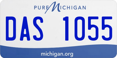 MI license plate DAS1055