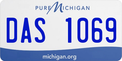 MI license plate DAS1069