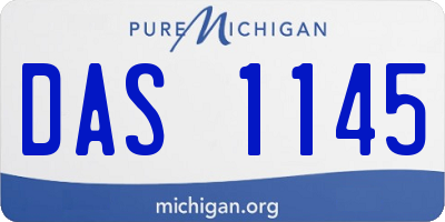 MI license plate DAS1145