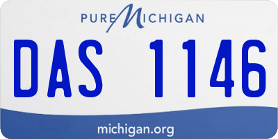 MI license plate DAS1146