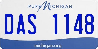 MI license plate DAS1148