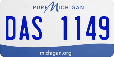 MI license plate DAS1149