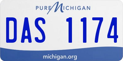 MI license plate DAS1174