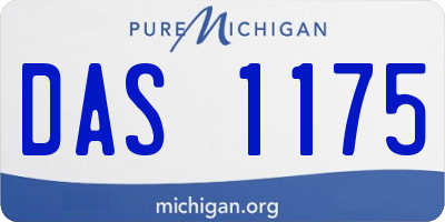 MI license plate DAS1175