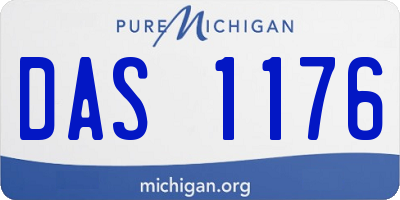 MI license plate DAS1176