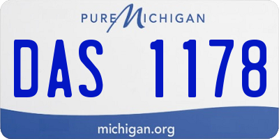 MI license plate DAS1178