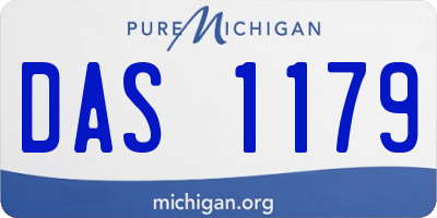 MI license plate DAS1179