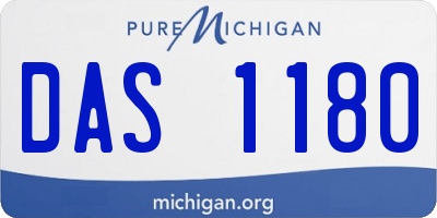 MI license plate DAS1180