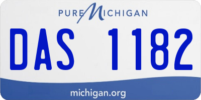 MI license plate DAS1182