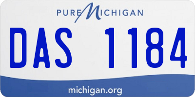 MI license plate DAS1184