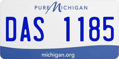 MI license plate DAS1185