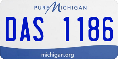 MI license plate DAS1186