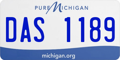 MI license plate DAS1189