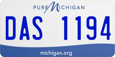 MI license plate DAS1194