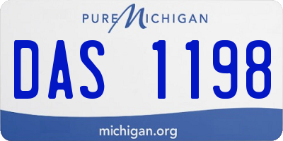 MI license plate DAS1198
