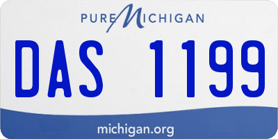 MI license plate DAS1199